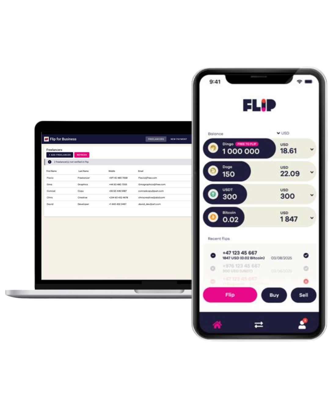 Flip For Business - Pay Globally With USDT As Simple As Texting | Flip For  Business